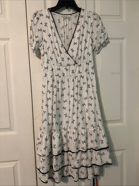 Indigo Rose Bow Dress